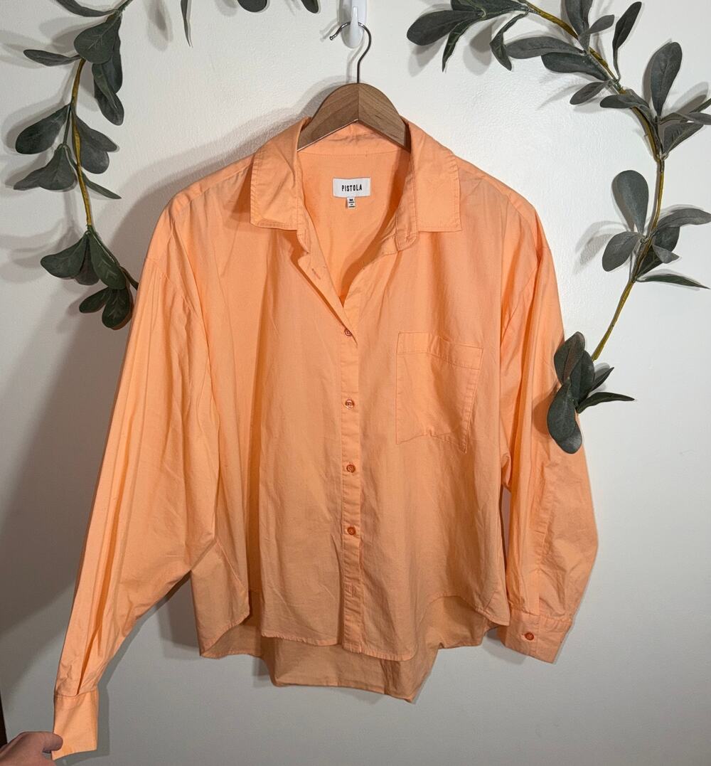 Pistola Bright Orange Button Up Shirt